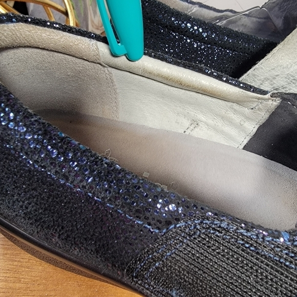 Alegria Lauryn Professional Loafers Blue Sparkle Size 39 - Picture 15 of 17